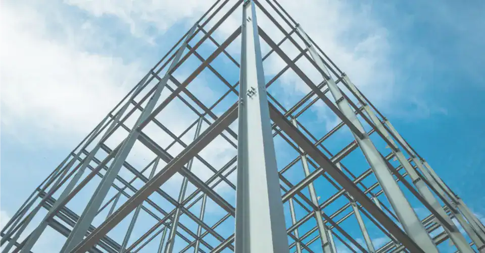 Building for Tomorrow: Trends in Secure Commercial Construction 2 Steel framework of a building under construction